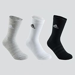 ADIDAS Športové ponožky vysoké 3 páry sivé, biele, čierne šedá 40-42