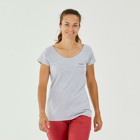 SIMOND Dámske tričko Vertika na lezenie sivé - Flore Baudelinová šedá XL